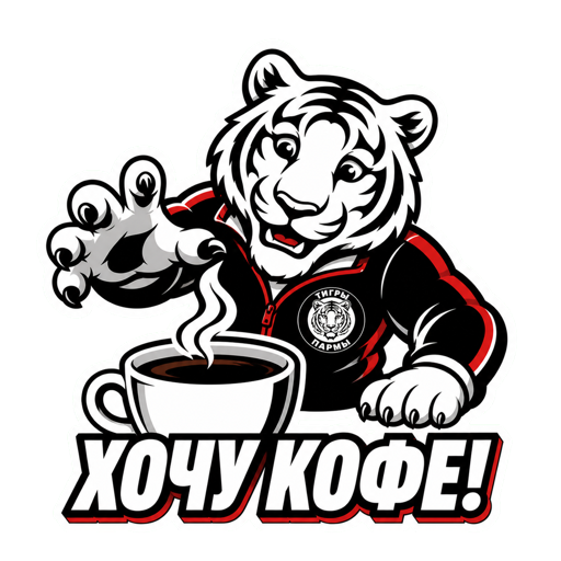 Стикер «Хочу кофе!»